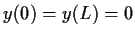 $y(0)=y(L)=0$