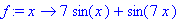 f := x -> 7*sin(x)+sin(7*x)